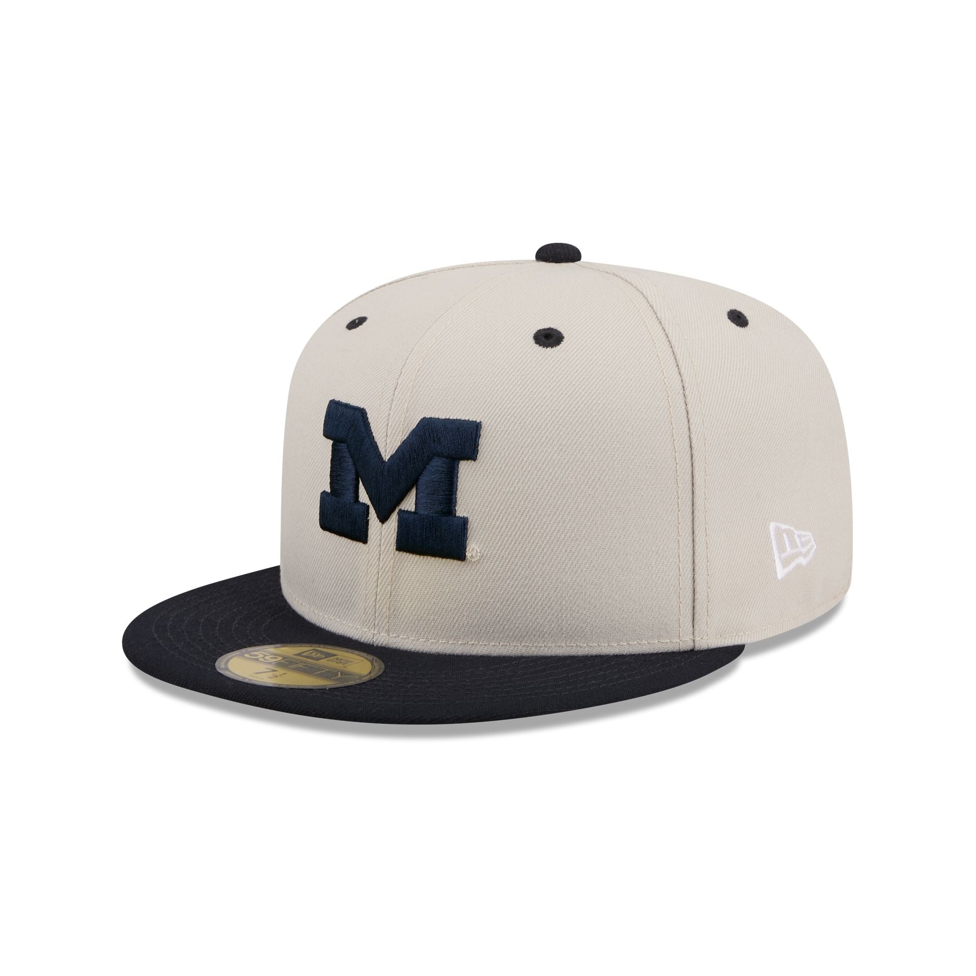 Michigan Wolverines Collegiate Two-Tone Chrome 59FIFTY Fitted Hat
