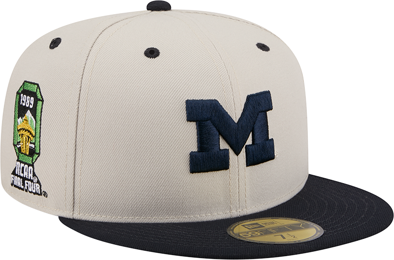 Michigan Wolverines Collegiate Two-Tone Chrome 59FIFTY Fitted Hat
