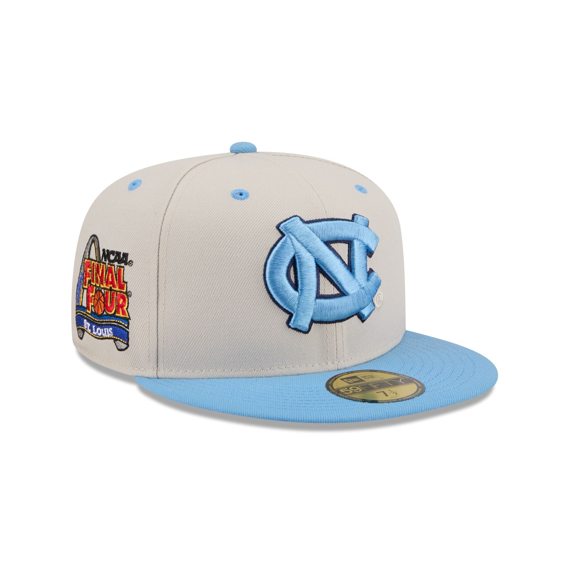 North Carolina Tar Heels Collegiate Two-Tone Chrome 59FIFTY Fitted Hat