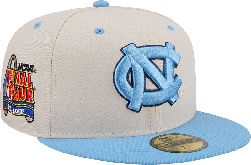 North Carolina Tar Heels Collegiate Two-Tone Chrome 59FIFTY Fitted Hat