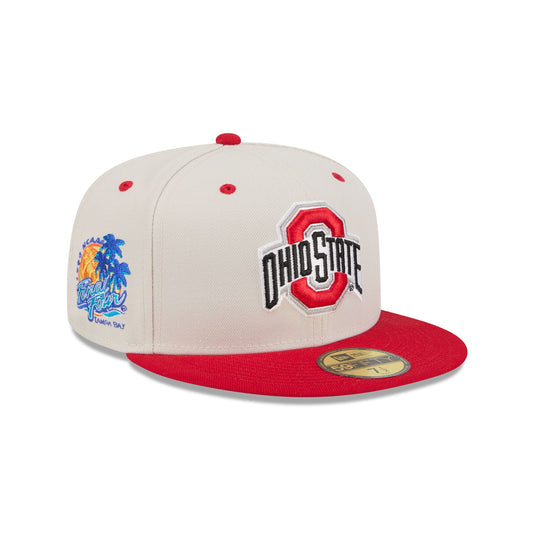 Ohio State Buckeyes Collegiate Two-Tone Chrome 59FIFTY Fitted Hat - New Era Cap