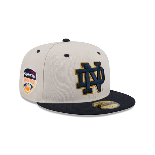 Notre Dame Fighting Irish Collegiate Two-Tone Chrome 59FIFTY Fitted Hat - New Era Cap