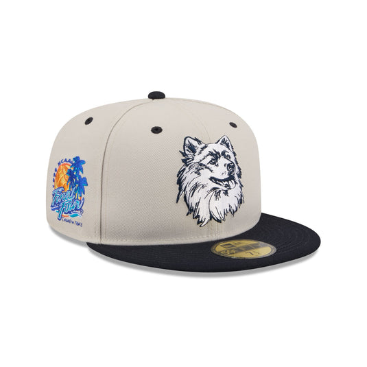 Connecticut Huskies Collegiate Two-Tone Chrome 59FIFTY Fitted Hat - New Era Cap