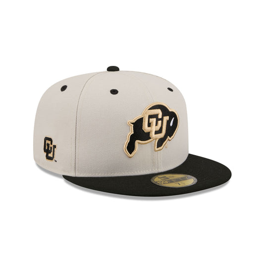 Colorado Buffaloes Collegiate Two-Tone Chrome 59FIFTY Fitted Hat - New Era Cap