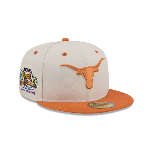 Texas Longhorns Collegiate Two-Tone Chrome 59FIFTY Fitted Hat - New Era Cap