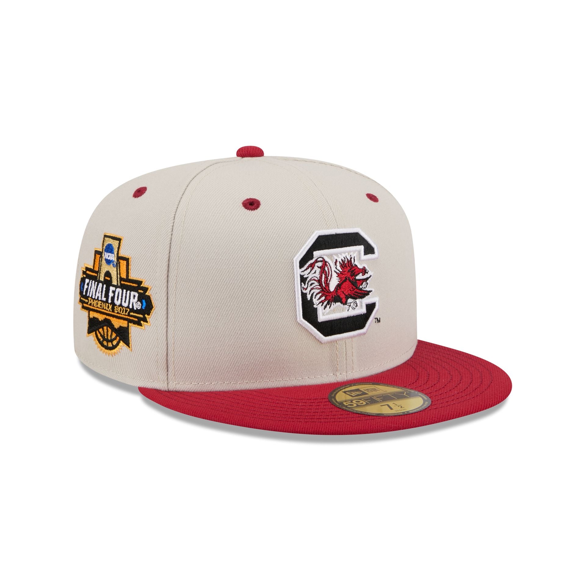 South Carolina Gamecocks Collegiate Two-Tone Chrome 59FIFTY Fitted Hat