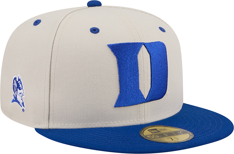Duke Blue Devils Collegiate Two-Tone Chrome 59FIFTY Fitted Hat