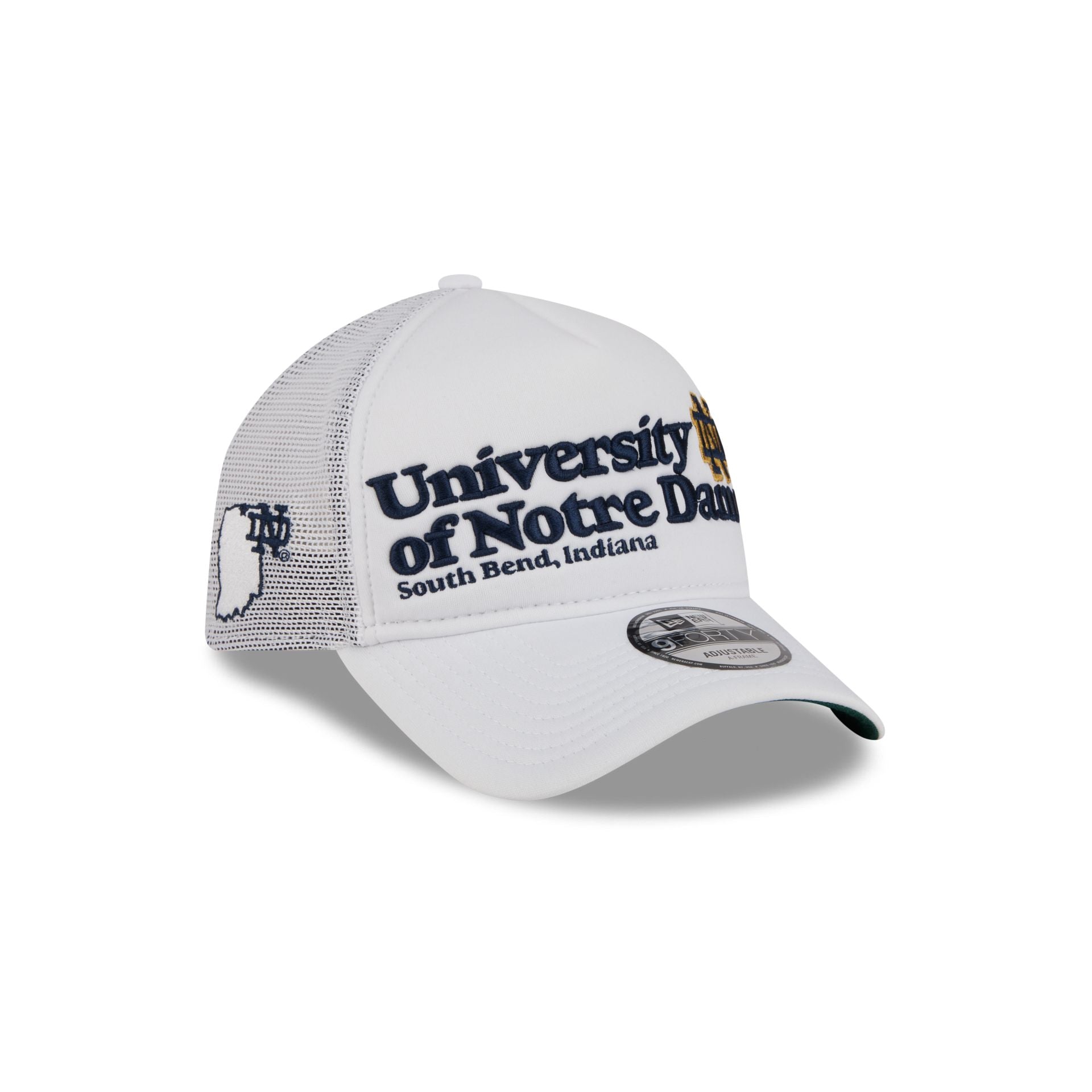 Notre Dame Fighting Irish Collegiate City, State 9FORTY A-Frame Trucker Hat
