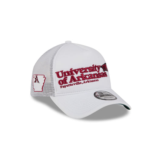 Arkansas Razorbacks Collegiate City, State 9FORTY A-Frame Trucker Hat - New Era Cap