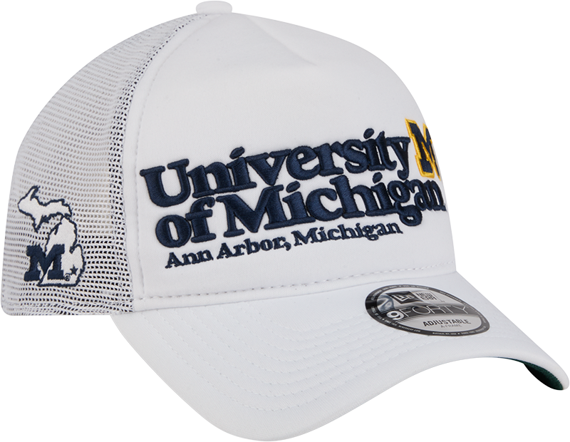 Michigan Wolverines Collegiate City, State 9FORTY A-Frame Trucker Hat