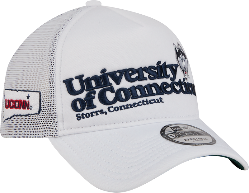 Connecticut Huskies Collegiate City, State 9FORTY A-Frame Trucker Hat