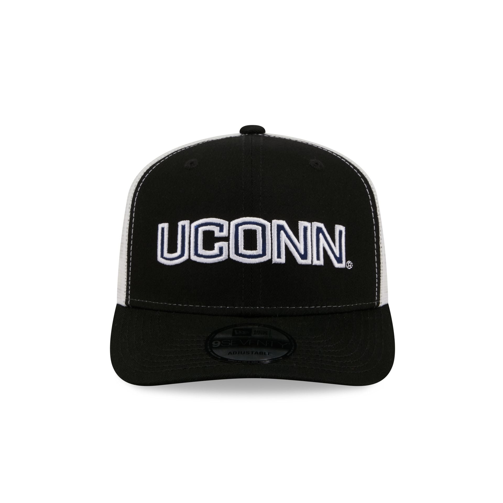 Connecticut Huskies Collegiate Black 9SEVENTY Trucker Hat