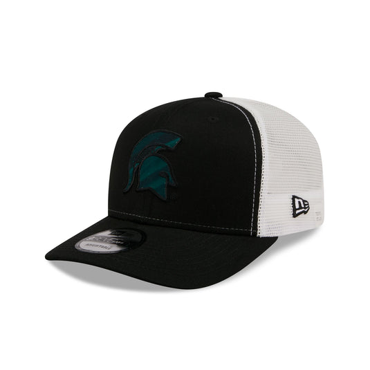 Michigan State Spartans Collegiate Black 9SEVENTY Trucker Hat - New Era Cap