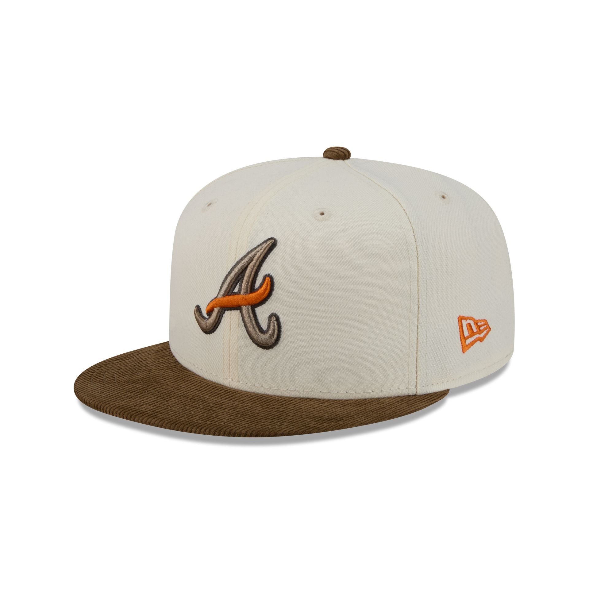 Just Caps Corduroy Chrome Atlanta Braves 59FIFTY Fitted Hat – New