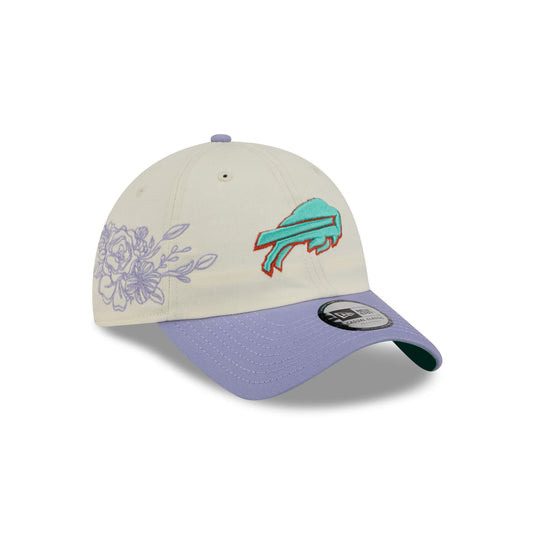 Buffalo Bills Lavender Flowers Casual Classic Adjustable Hat - New Era Cap