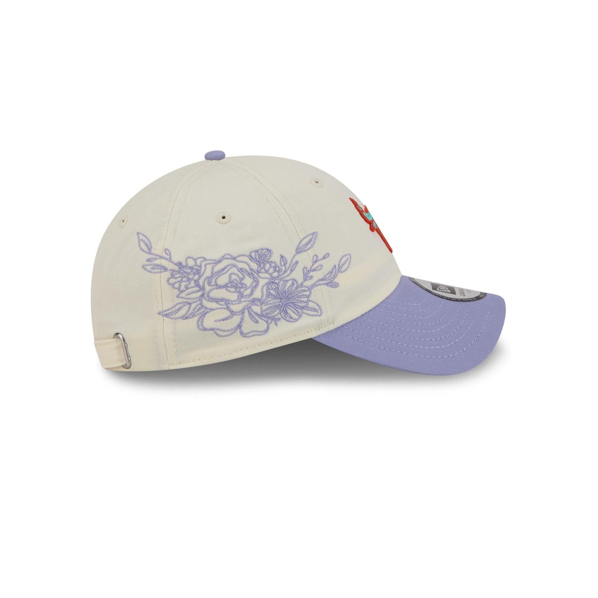 Chicago Bulls Lavender Flowers Casual Classic Adjustable Hat