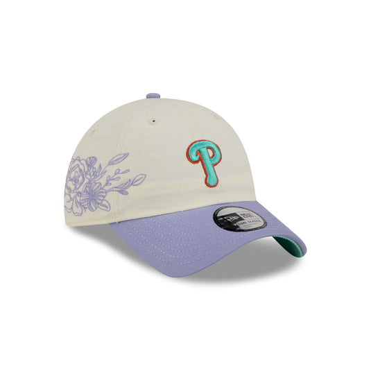 Philadelphia Phillies Lavender Flowers Casual Classic Adjustable Hat - New Era Cap