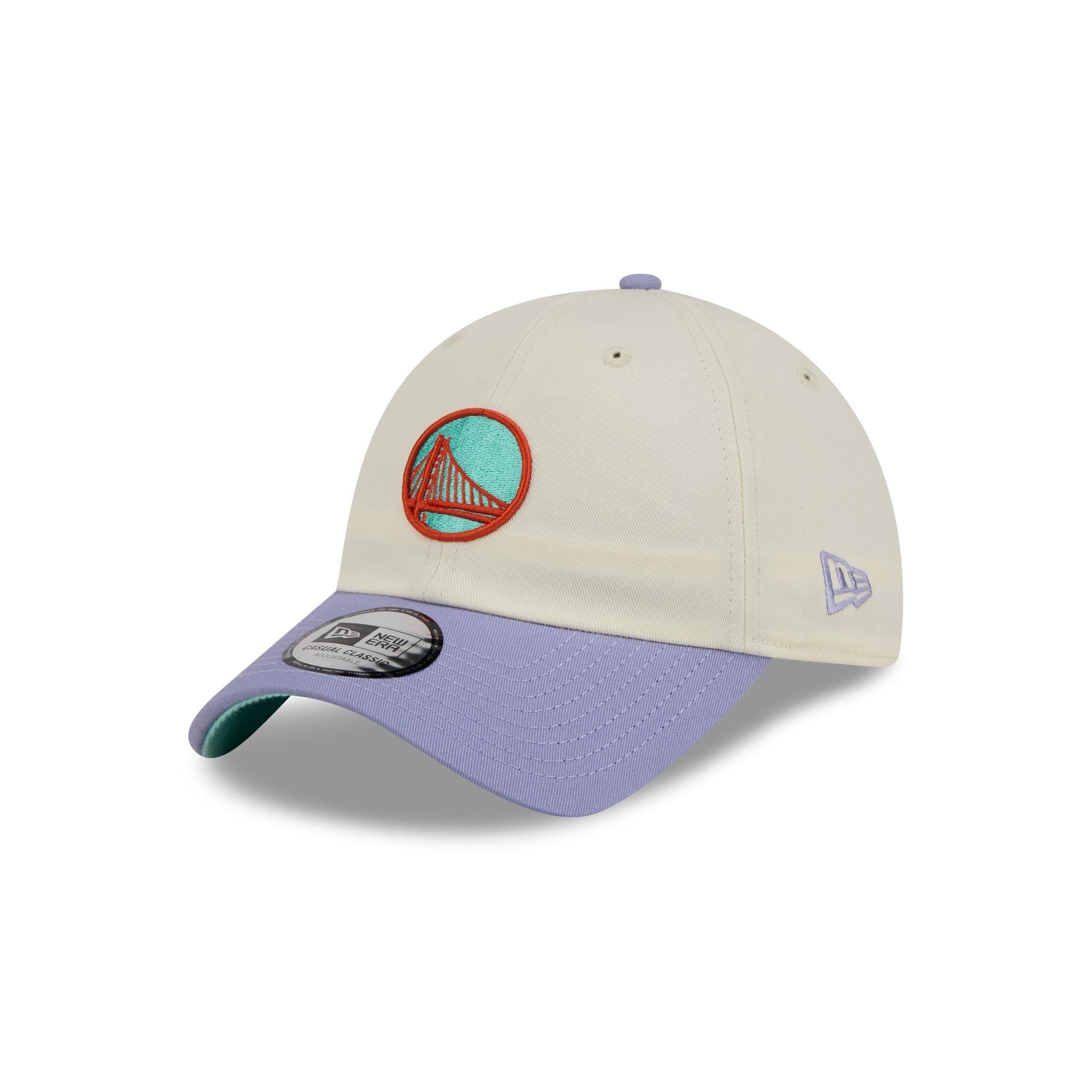 Golden State Warriors Lavender Flowers Casual Classic Adjustable Hat