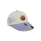 Edmonton Oilers Lavender Flowers Casual Classic Adjustable Hat