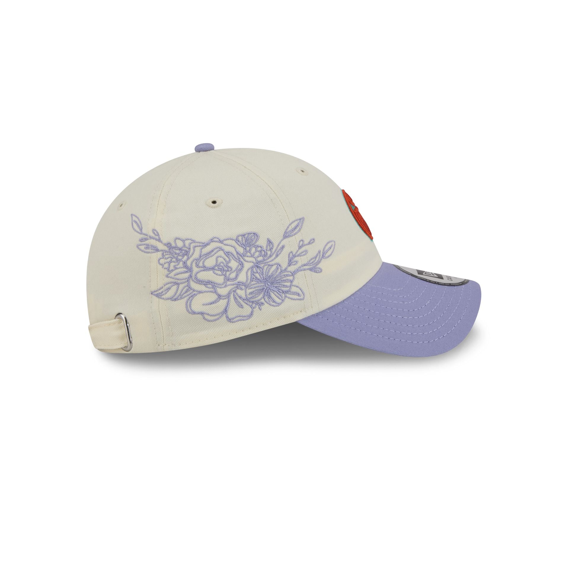 Edmonton Oilers Lavender Flowers Casual Classic Adjustable Hat