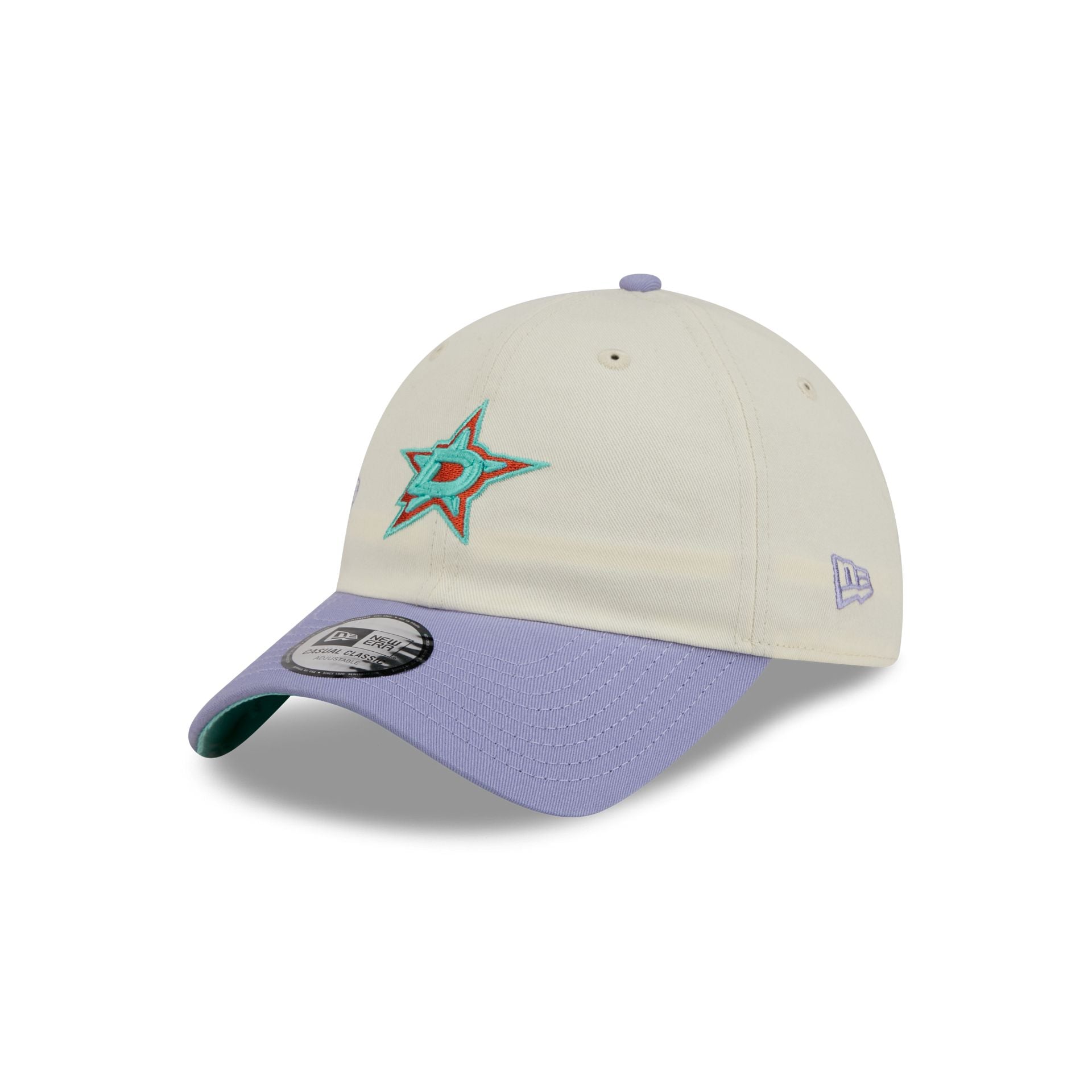 Dallas Stars Lavender Flowers Casual Classic Adjustable Hat