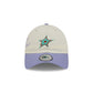 Dallas Stars Lavender Flowers Casual Classic Adjustable Hat