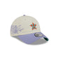 Houston Astros Lavender Flowers Casual Classic Adjustable Hat