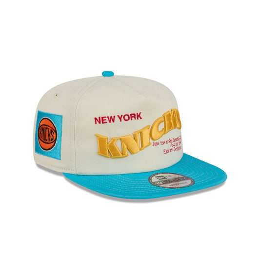 New York Knicks Conference Script Chrome White 19TWENTY Adjustable Hat - New Era Cap