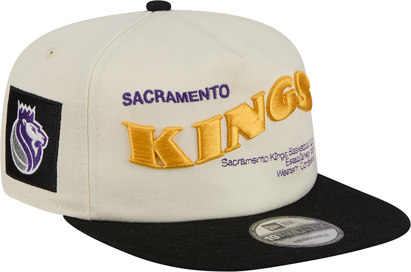 Sacramento Kings Conference Script Chrome White 19TWENTY Adjustable Hat