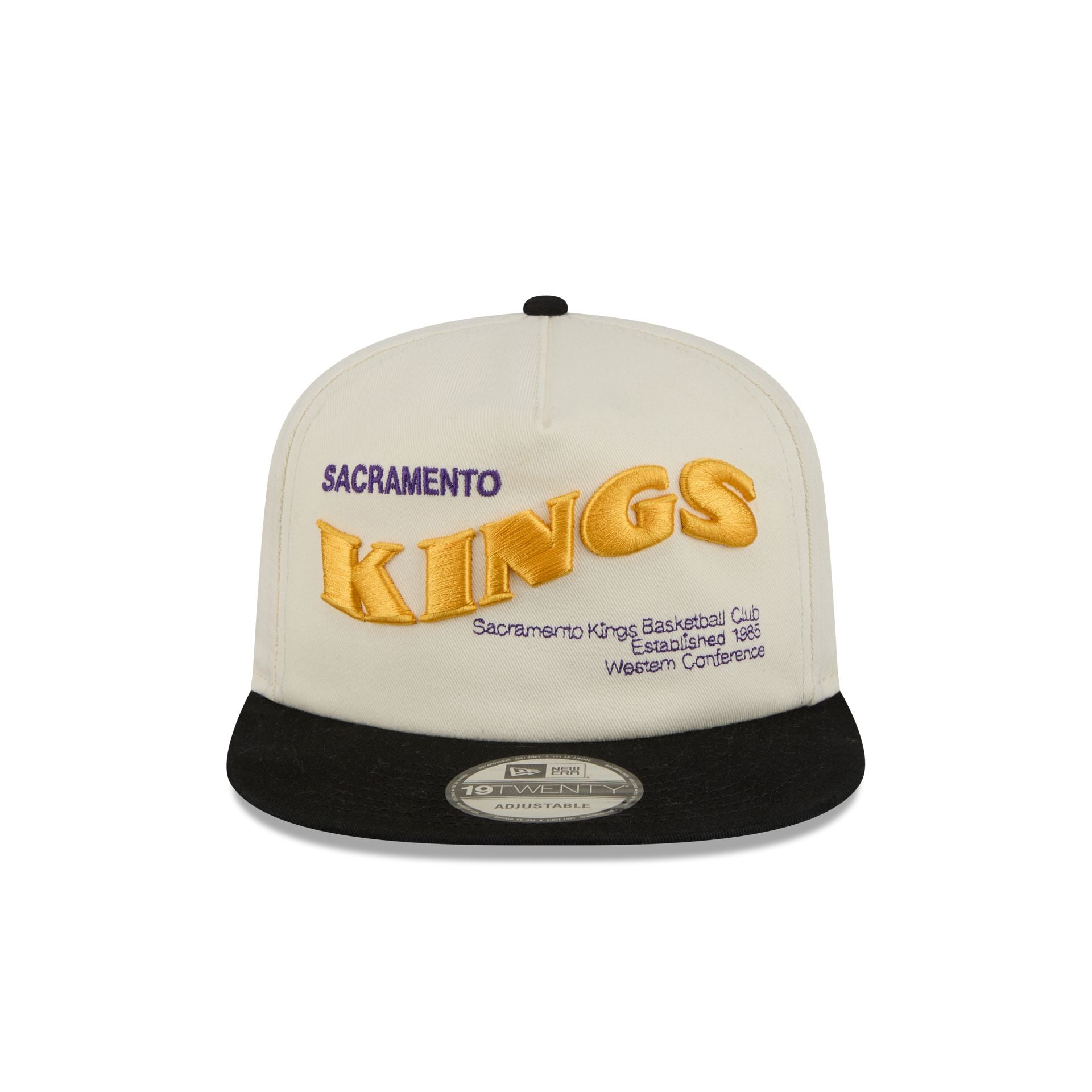 Sacramento Kings Conference Script Chrome White 19TWENTY Adjustable Hat