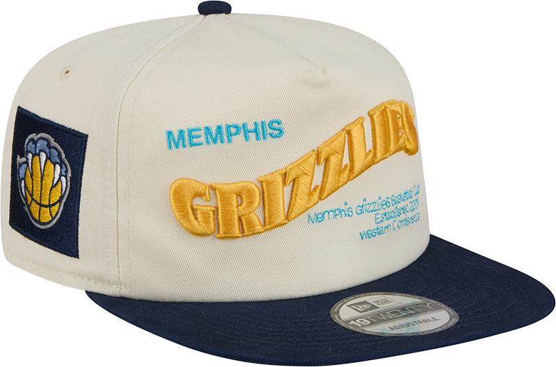Memphis Grizzlies Conference Script Chrome White 19TWENTY Adjustable Hat