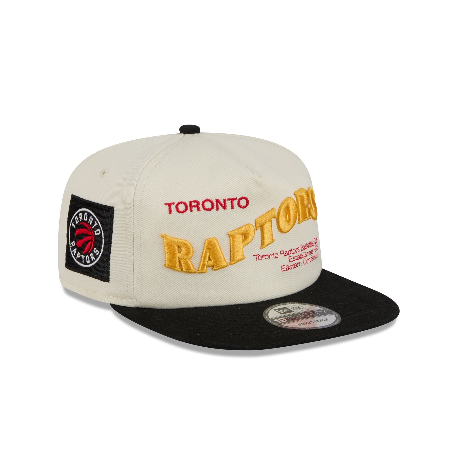 Toronto Raptors Conference Script Chrome White 19TWENTY Adjustable Hat ...