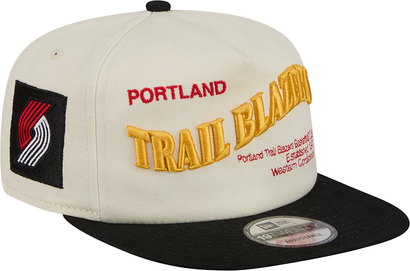 Portland Trail Blazers Conference Script Chrome White 19TWENTY Adjustable Hat