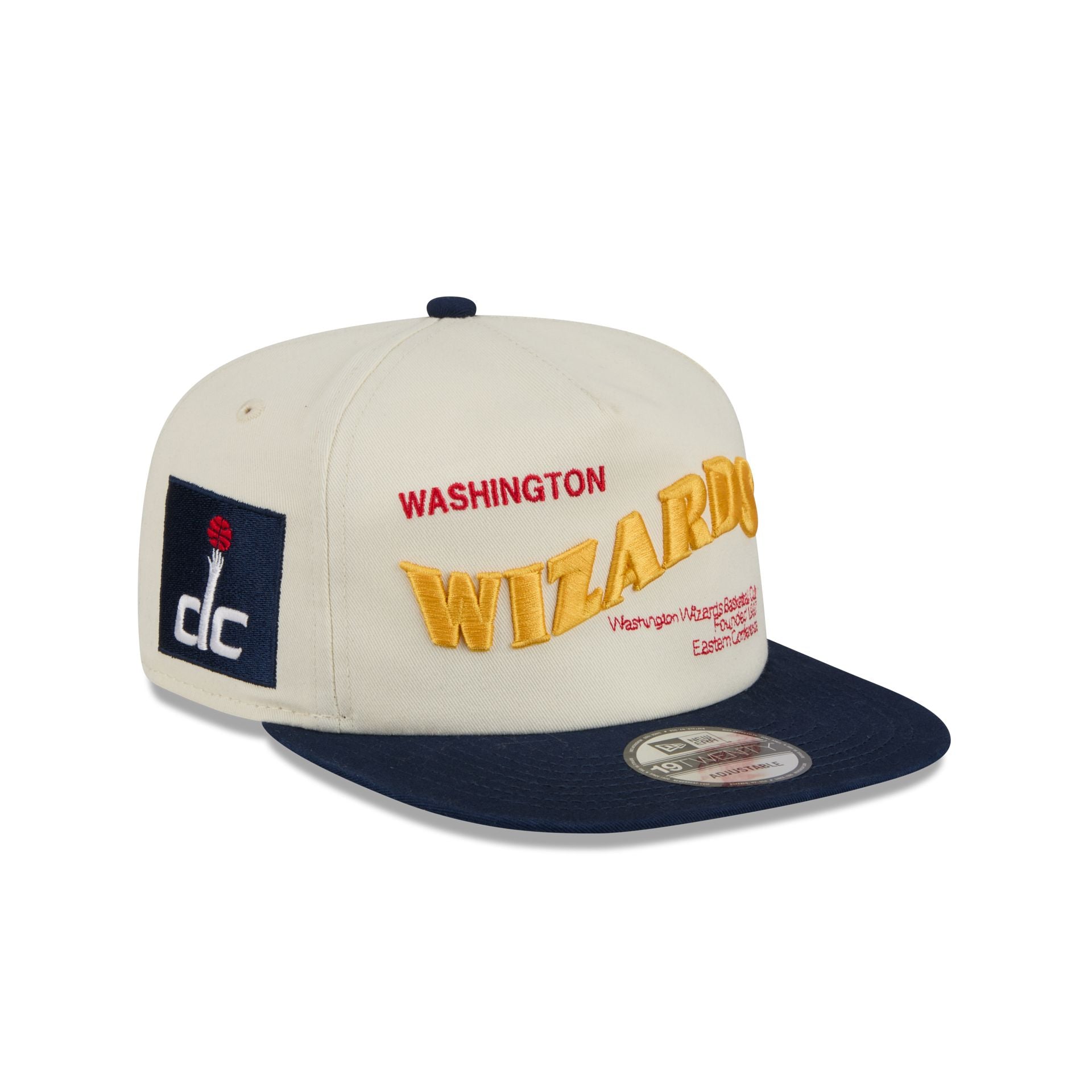 Washington Wizards Conference Script Chrome White 19TWENTY Adjustable Hat
