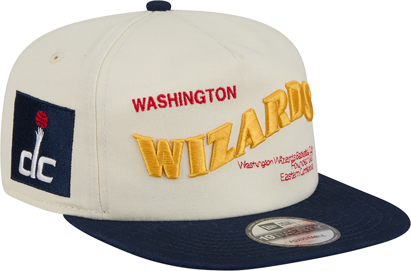 Washington Wizards Conference Script Chrome White 19TWENTY Adjustable Hat