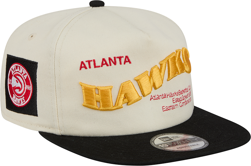 Atlanta Hawks Conference Script Chrome White 19TWENTY Adjustable Hat