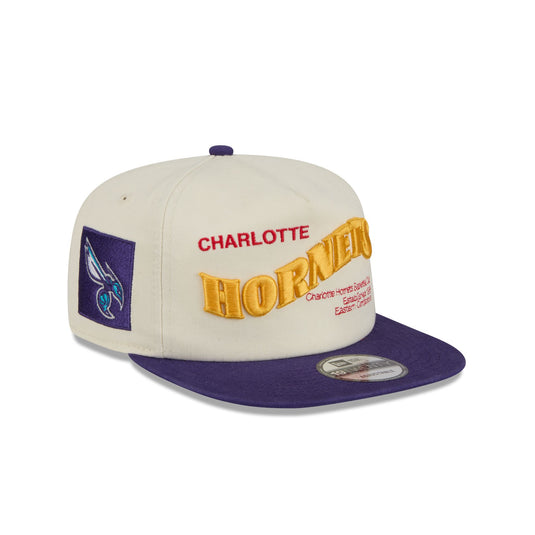Charlotte Hornets Conference Script Chrome White 19TWENTY Adjustable Hat - New Era Cap