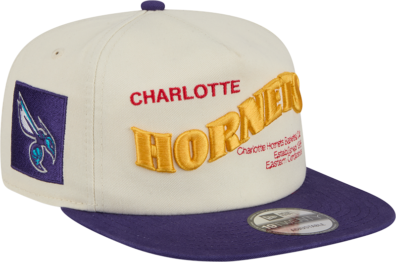 Charlotte Hornets Conference Script Chrome White 19TWENTY Adjustable Hat
