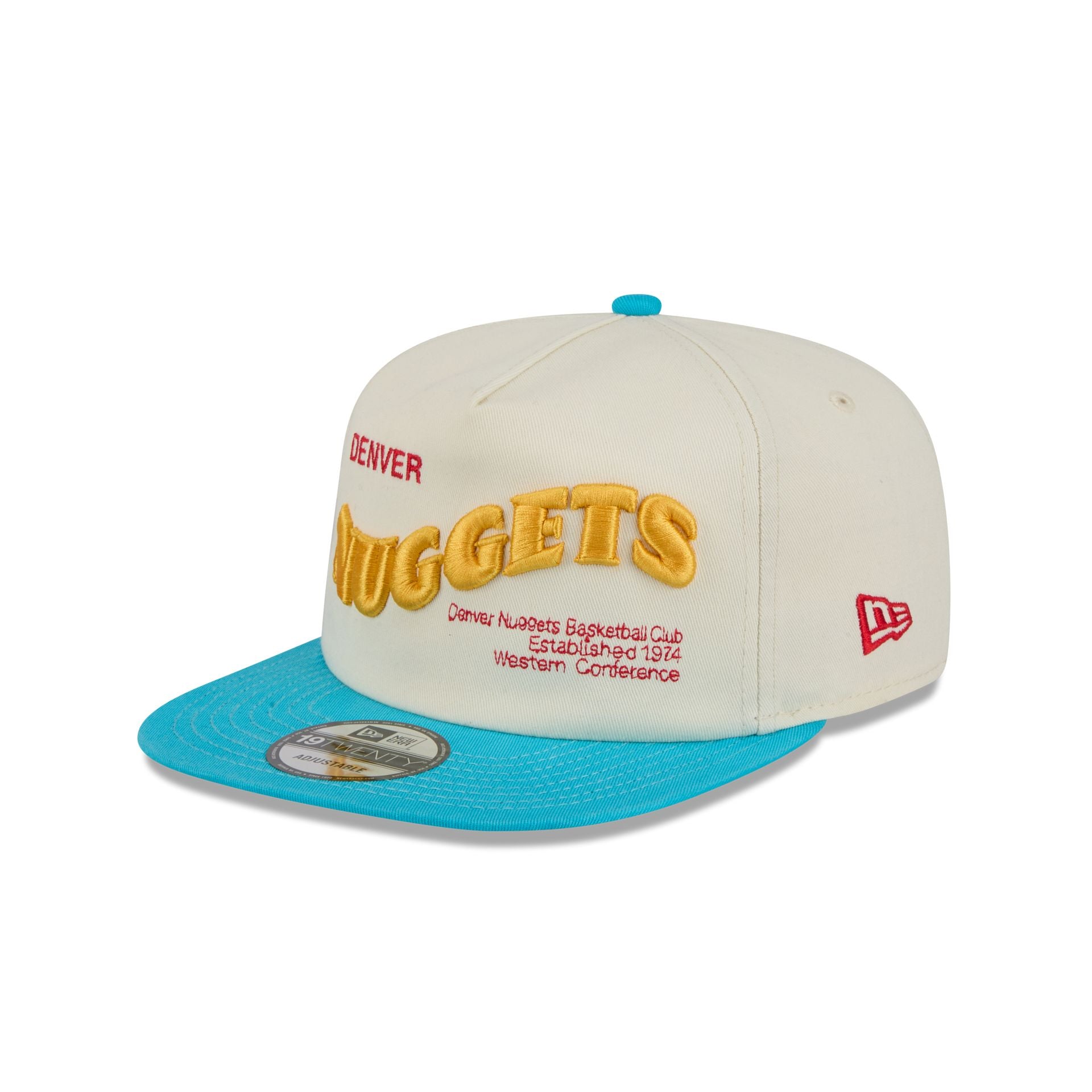 Denver Nuggets Conference Script Chrome White 19TWENTY Adjustable Hat