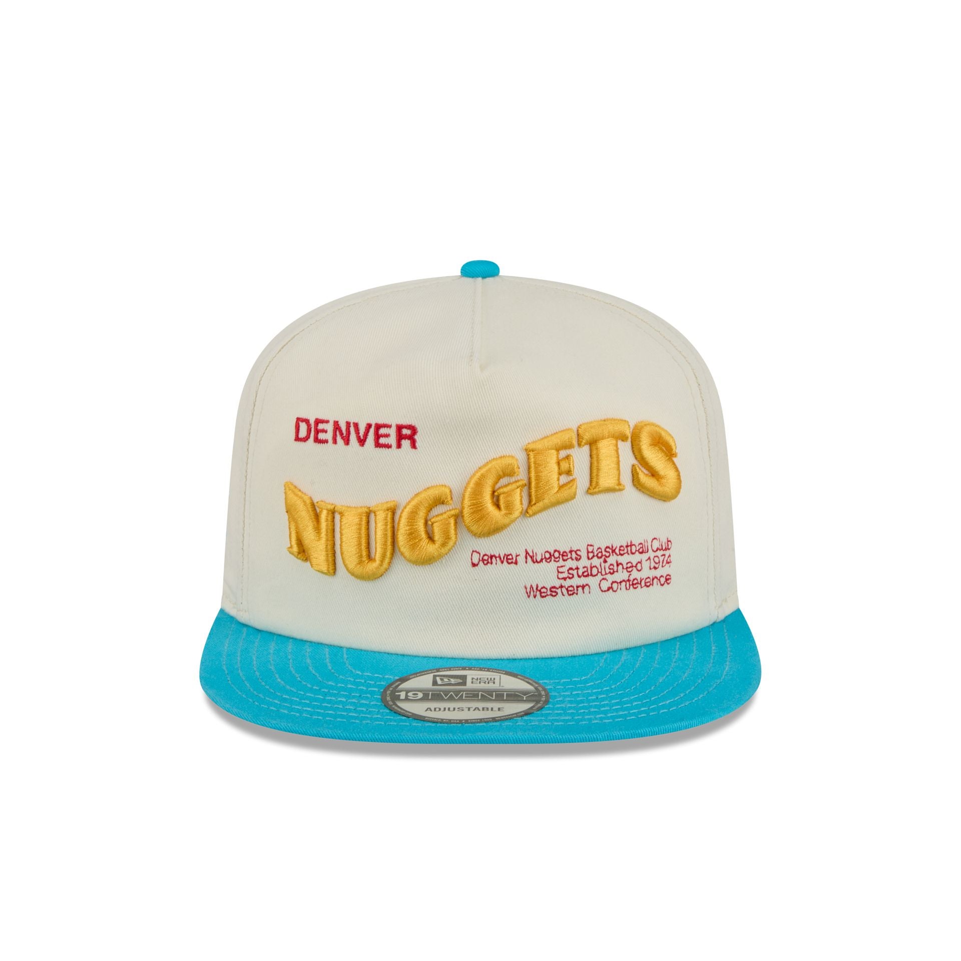 Denver Nuggets Conference Script Chrome White 19TWENTY Adjustable Hat