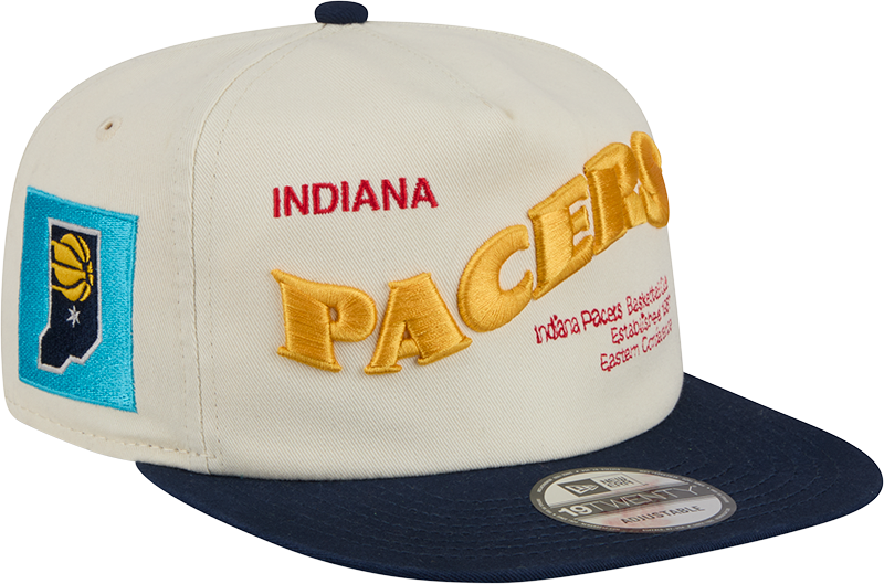 Indiana Pacers Conference Script Chrome White 19TWENTY Adjustable Hat