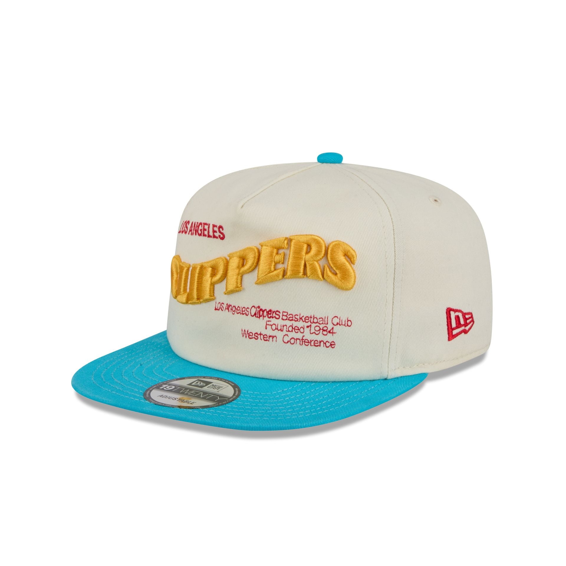 Los Angeles Clippers Conference Script Chrome White 19TWENTY Adjustable Hat
