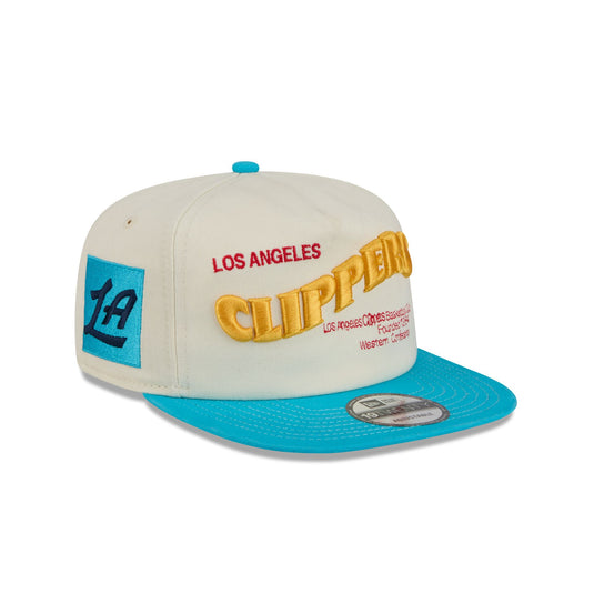 Los Angeles Clippers Conference Script Chrome White 19TWENTY Adjustable Hat - New Era Cap