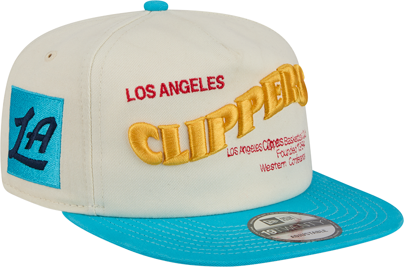 Los Angeles Clippers Conference Script Chrome White 19TWENTY Adjustable Hat