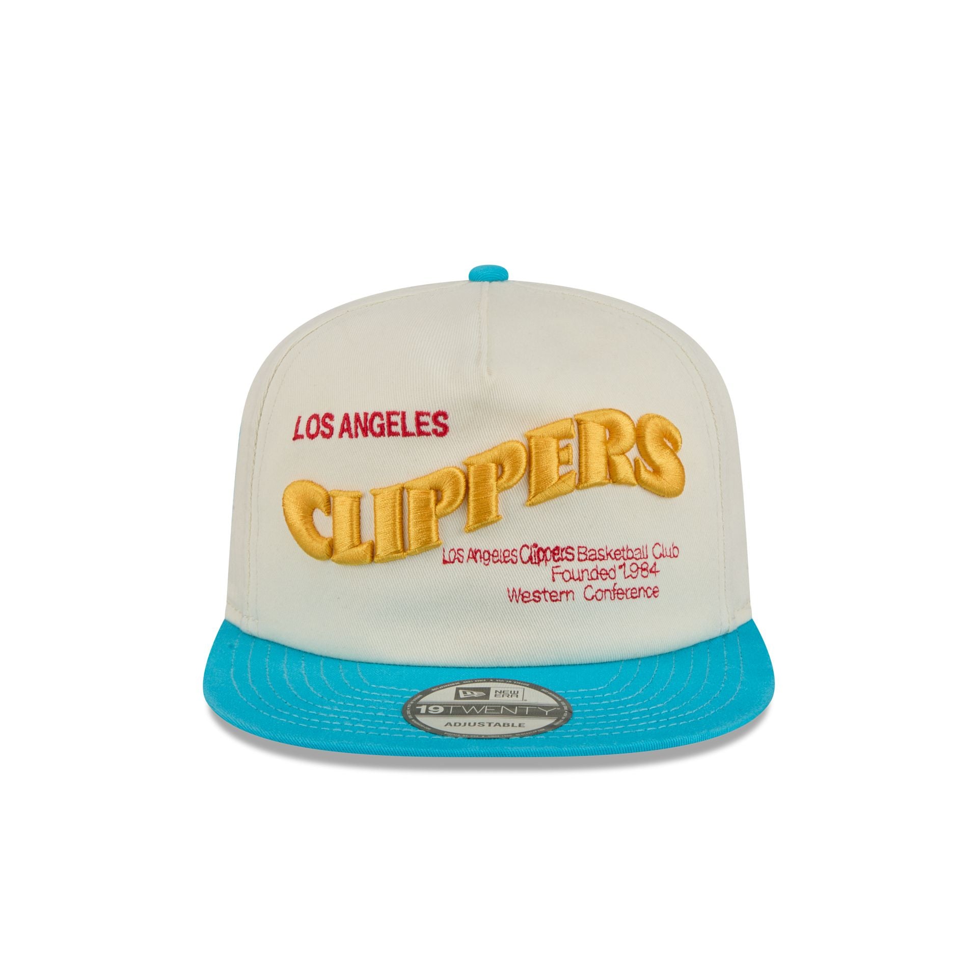 Los Angeles Clippers Conference Script Chrome White 19TWENTY Adjustable Hat