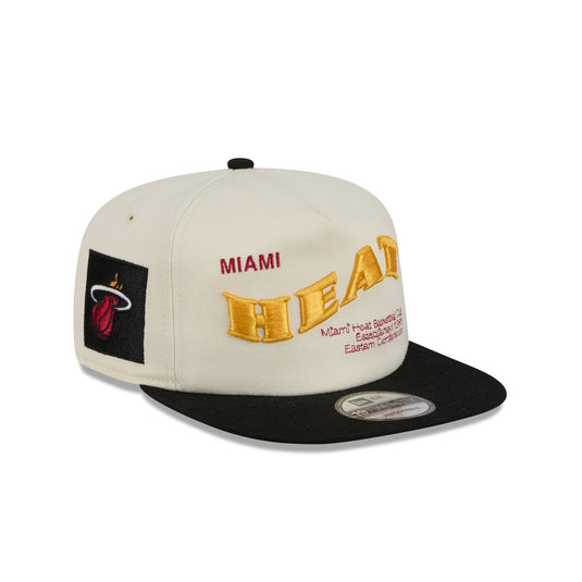 Miami Heat Conference Script Chrome White 19TWENTY Adjustable Hat - New Era Cap