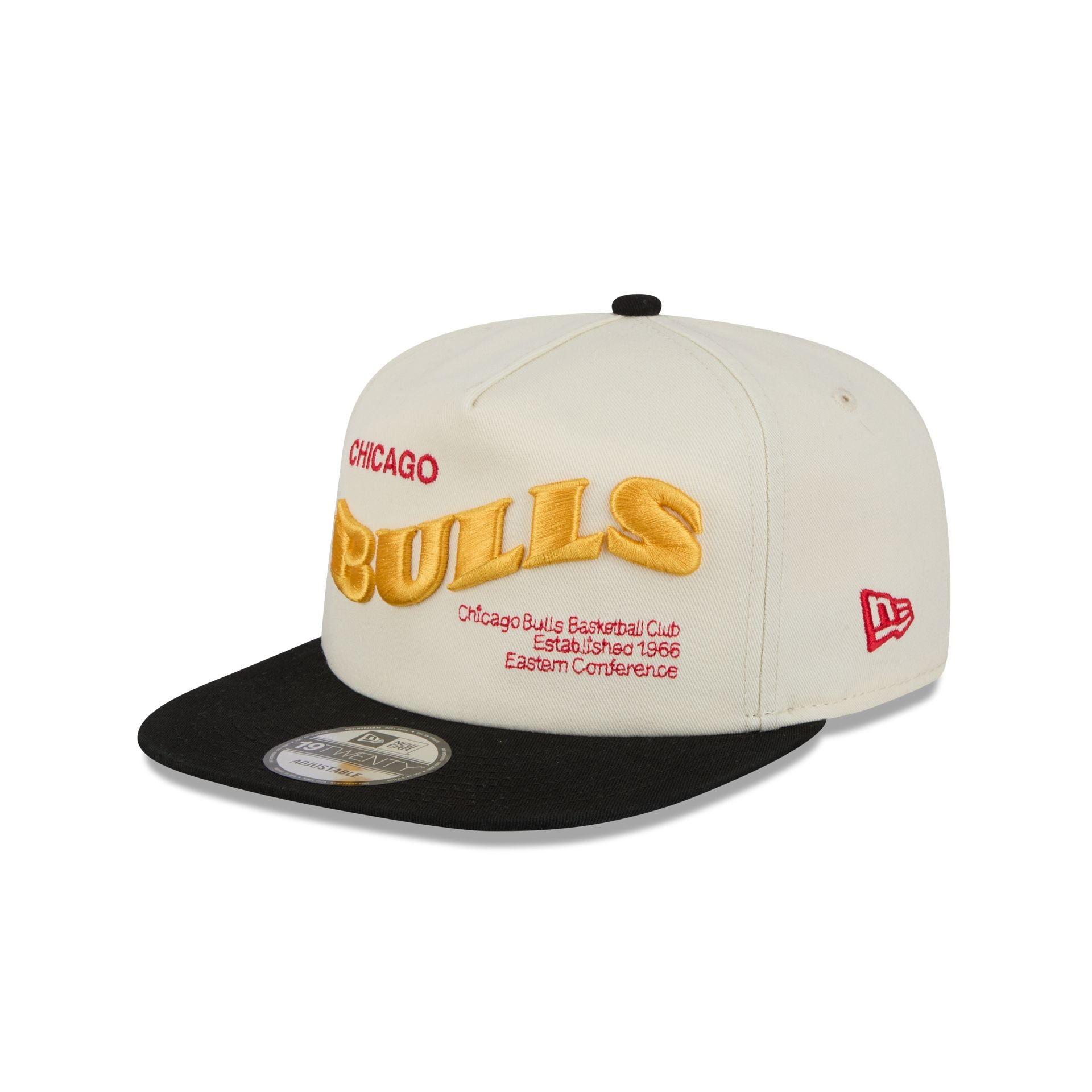 Chicago Bulls Conference Script Chrome White 19TWENTY Adjustable Hat