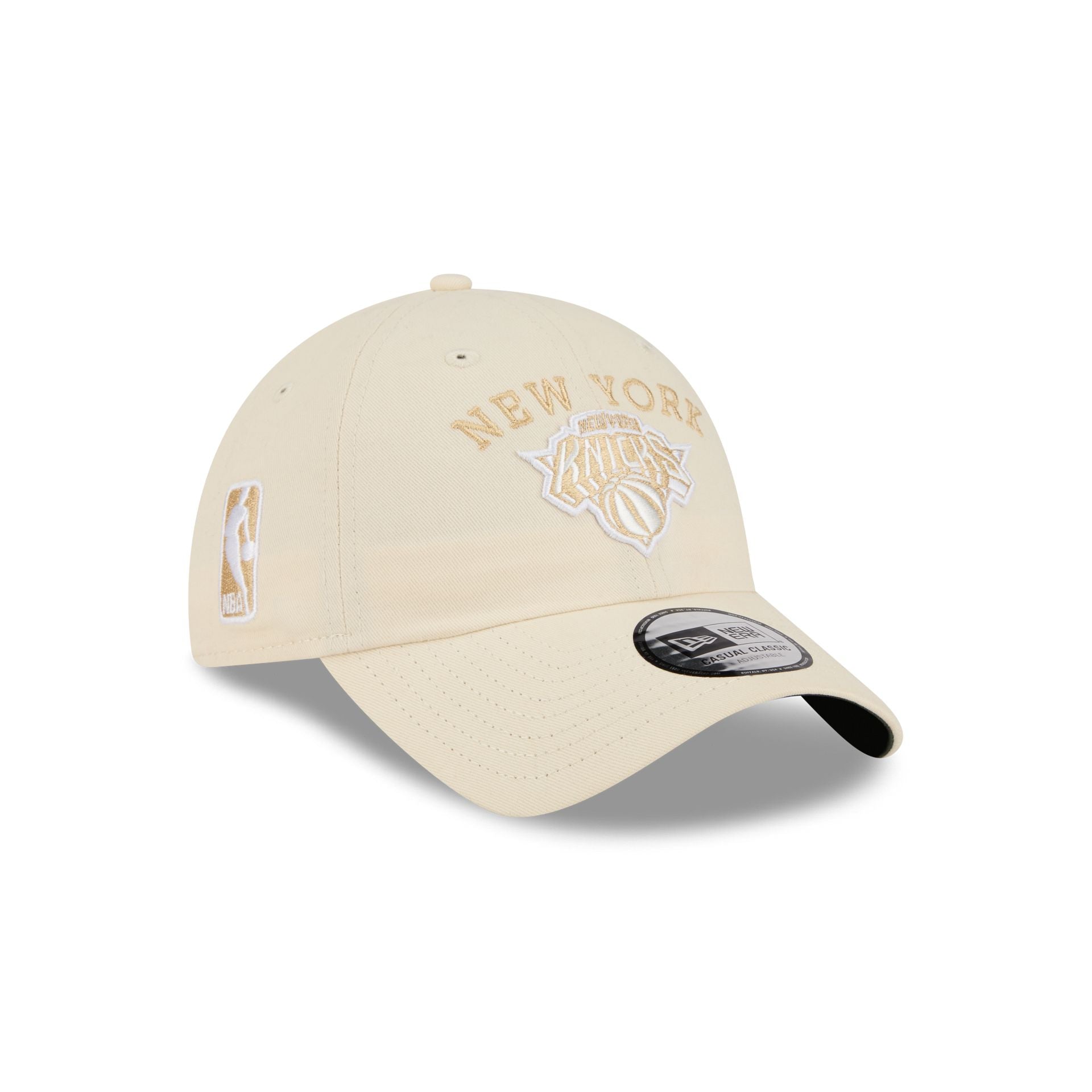 New York Knicks Team Logo Cream Casual Classic Adjustable Hat