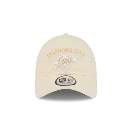 Oklahoma City Thunder Team Logo Cream Casual Classic Adjustable Hat
