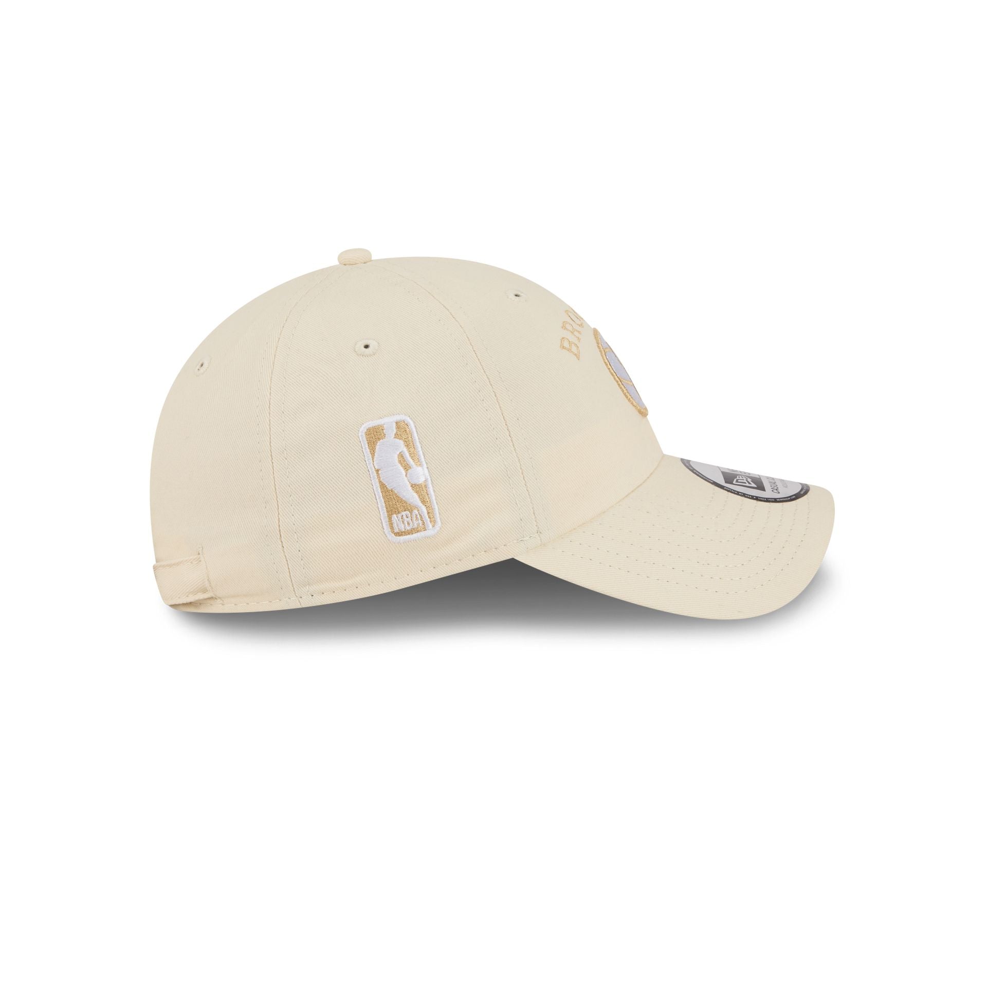 Brooklyn Nets Team Logo Cream Casual Classic Adjustable Hat